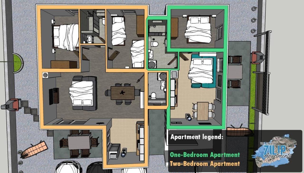 Zilip Apartments Vir Extérieur photo
